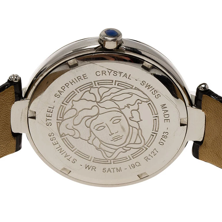 Versace Silver Stainless Steel Women's Wristwatch 38MM For Women - Image 4