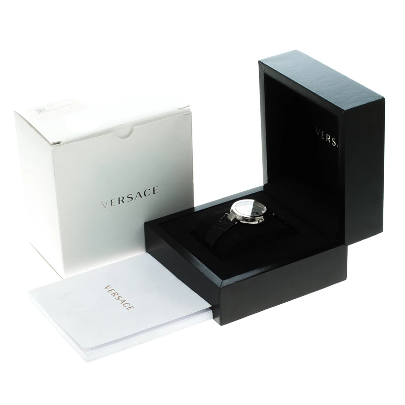 Versace Silver Stainless Steel Women's Wristwatch 38MM For Women - Image 6