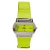 Versace Fluorescent Green Stainless Steel Hippodrome Women's Wristwatch 41MM For Women