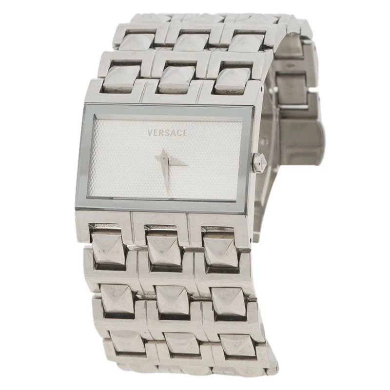 Versace White Stainless Steel 75Q Women's Wristwatch 32MM For Women - Image 3